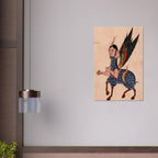 Persian Miniature Al Buraq Mythical Creature Print Islamic Mythology Wonders Of Creation Wall Art Folk Animals Myth Symbolism