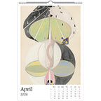 13 Artworks Of Spiritual Abstract Painting 2026 Wall Calendar 11x16.5, Hilma Af Klint, Mystical Calendar, Pastel Decor Gift