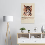Louis Wain Cat Art Print | Vintage Whimsical Kitten Wall Art | Victorian Cat Lover Gift | Unframed Retro Tabby Cat Poster Print