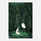 Marcus Behmer Art Nouveau Print, A Midsummer Night's Dream Vintage Forest Illustration, Nude Woman Wall Art, Art Nouveau & Vintage