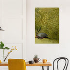 Hieronymus Bosch Garden of Earthly Delights Hell Detail Beetle Print Medieval Monster Dark Academia Wall Art Dark Fantasy Macabre