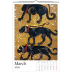 Medieval Marginalia 2026 Art Calendar 11x16.5, Gothic Art, Bizarre Creature, Dark Academia, Weird Medieval, Art Lover Gift