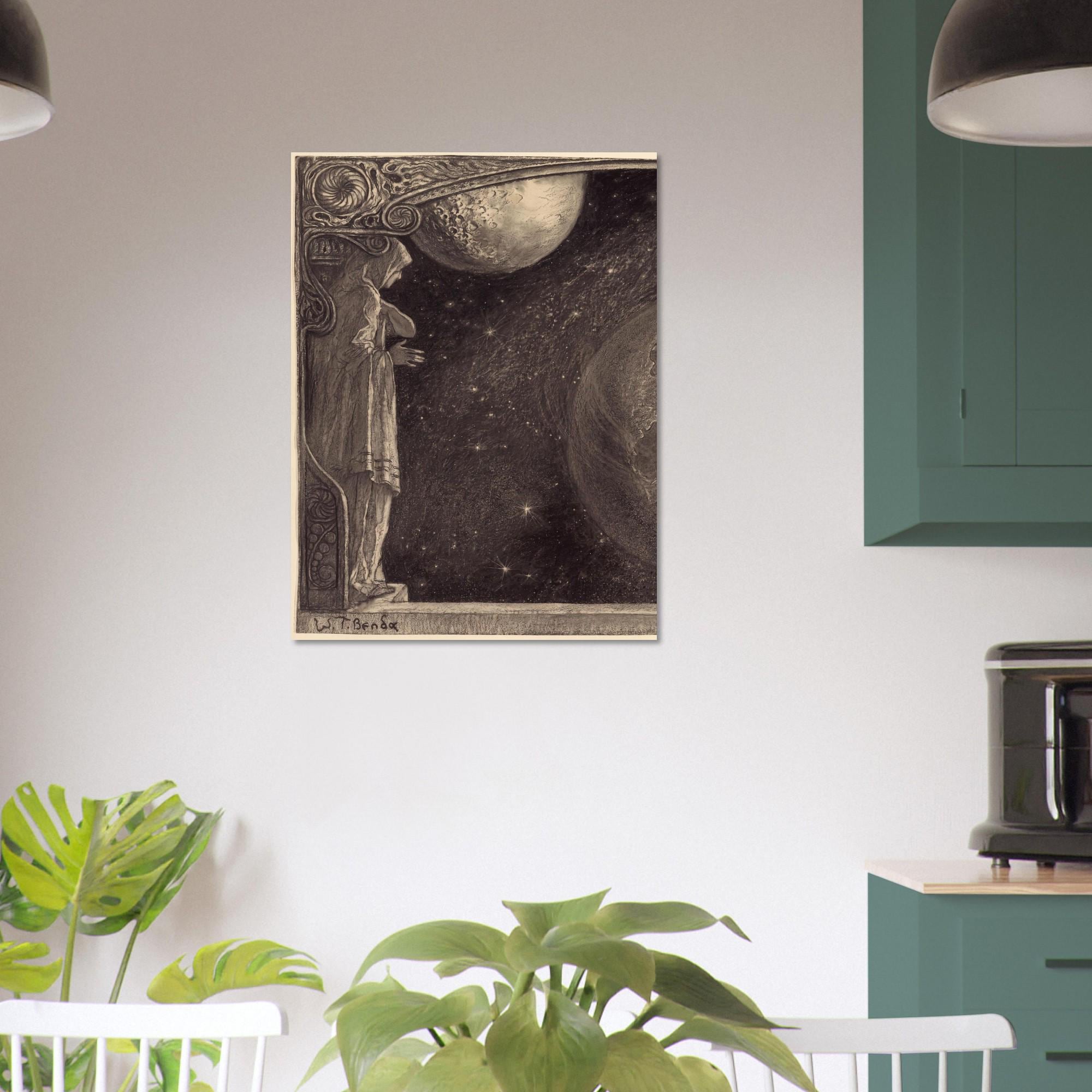 Vintage Astronomy Print Celestial Wall Art Antique Space Illustration Moody Academic Decor Art Nouveau And Vintage