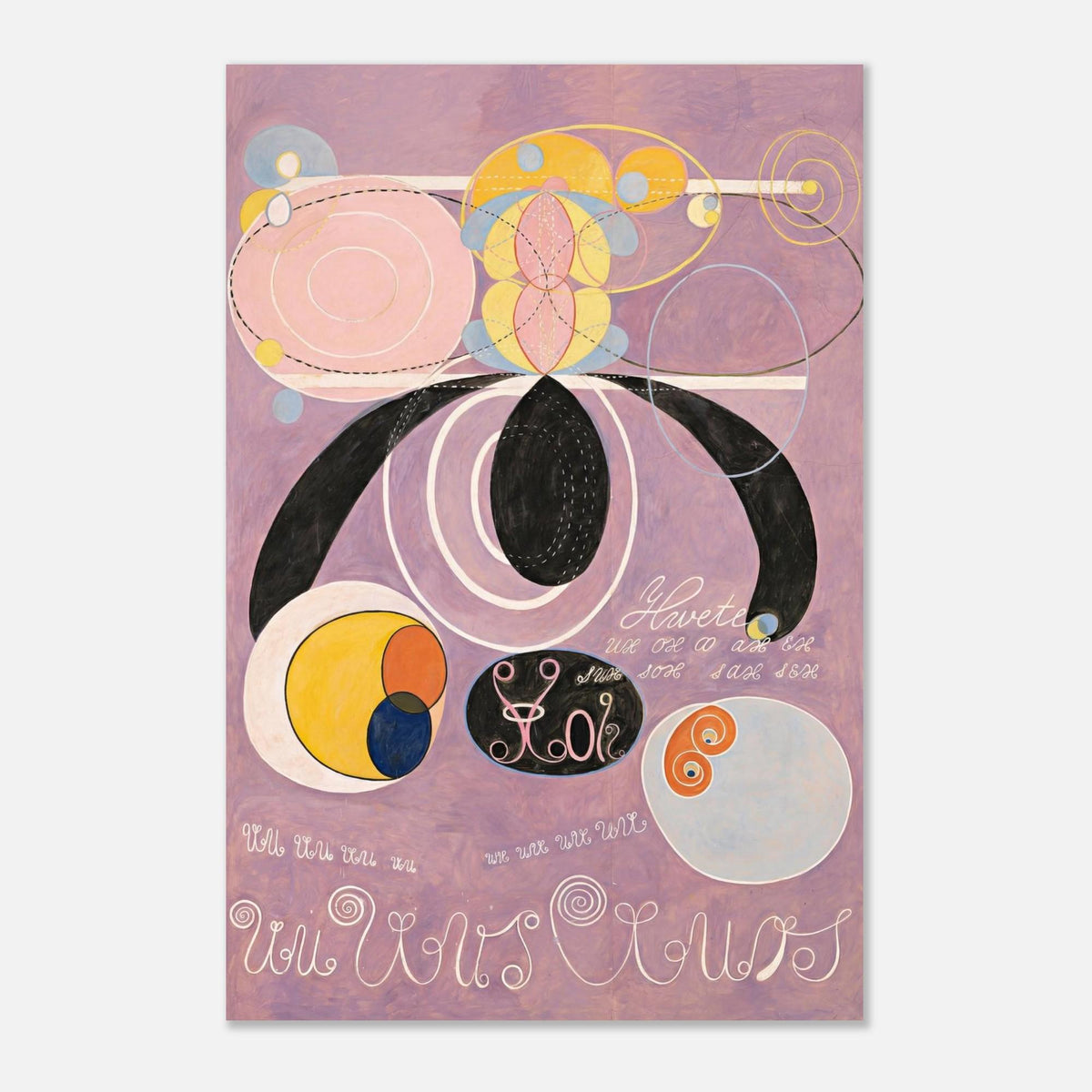 The Ten Largest No. 6 By Hilma Af Klint, Art Print, Fine Art Poster, Mystical Wall Art, Modern Abstract Painting, Canvas Wall Art