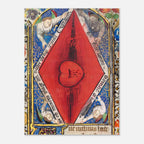 Medieval Heart Manuscript Print Renaissance Love Art Historic Gallica Wall Decor Canvas Poster Giclee Weird Medieval Art