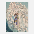 Pelleas And Melisande Print Carlos Schwabe Poster Cosmic Lovers Wall Art Symbolist Painting Mythical Romantic Decor Myth Symbolism