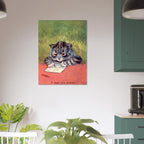 Louis Wain Cat Print Antique Illustration Funny Cat Wall Art Whimsical Animal Artwork Retro Kitten Poster Vintage Cat Art