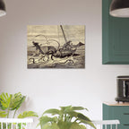 Vintage Kraken Attack Print Monster Sea Creature Illustration Oceanic Nautical Wall Art Mythological Print Oddities Vintage Animal