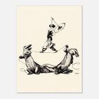 Heinrich Kley Vintage Illustration Wall Art Strange Circus Print Weird Fine Art Pen And Ink Print Oddities Vintage Animal